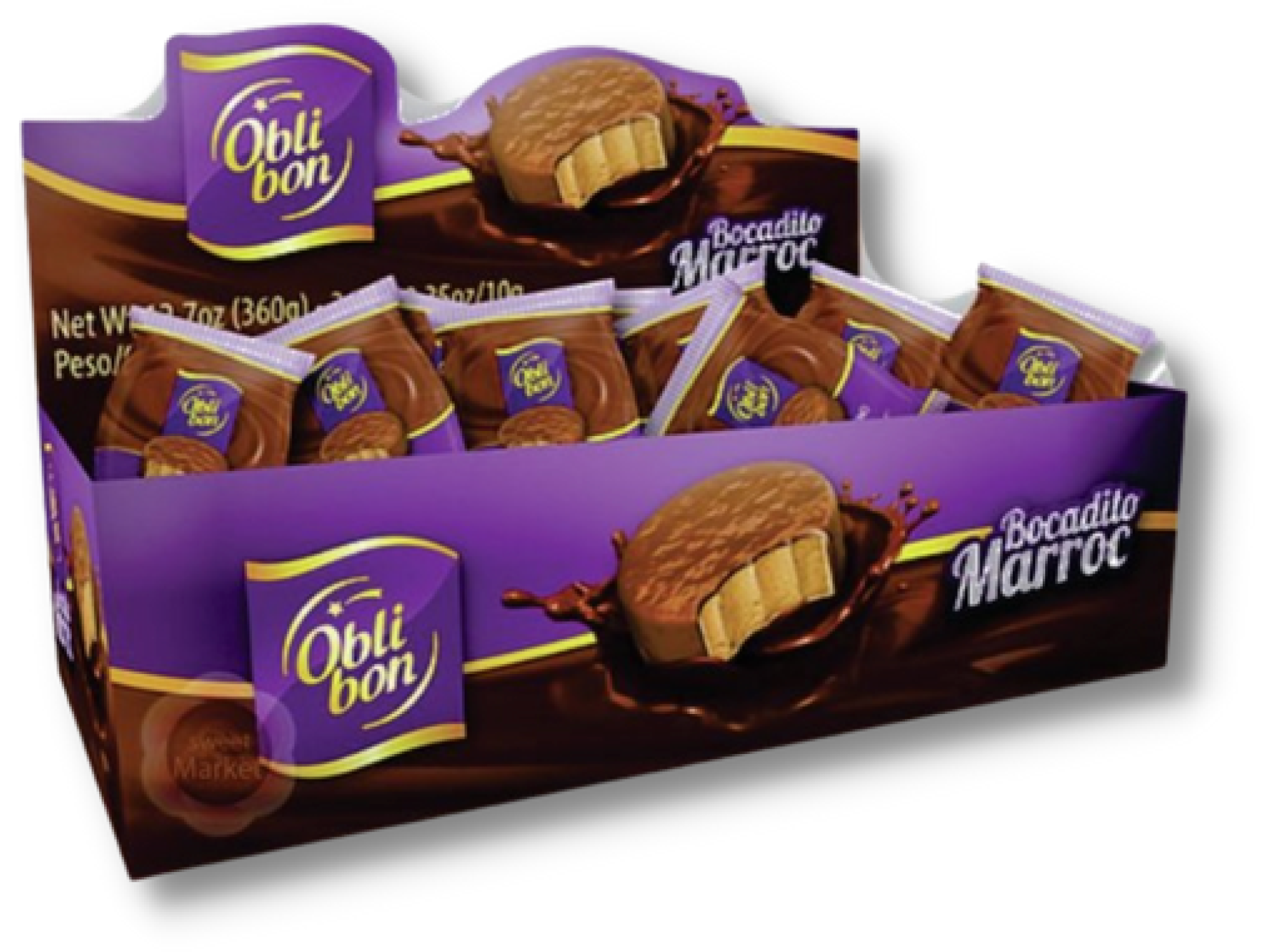 CHOC. BOC. OBLIBON MARROC NGRO 12x36u