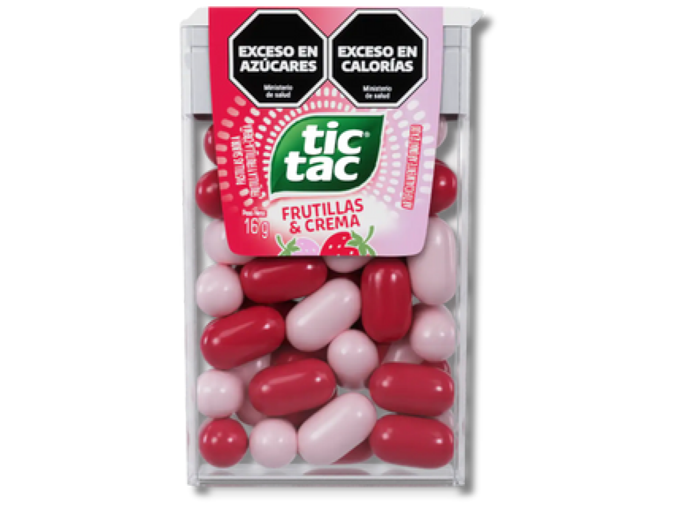 PAST. TIC  TAC FRUTILLA Y CREMA 24x12x16g