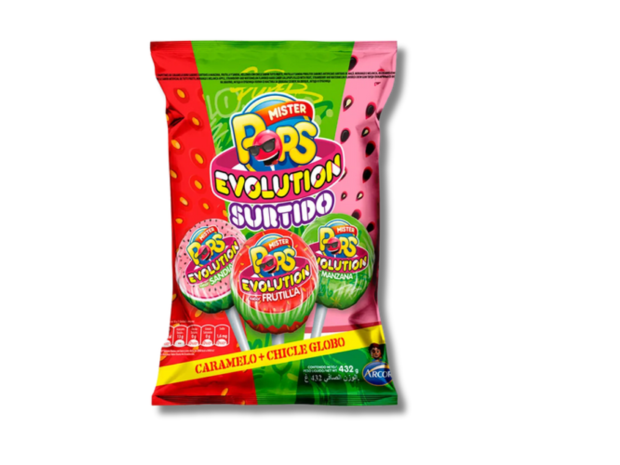 CHUP. MR POPS EVOLUTION SURTIDO 12x24x18g