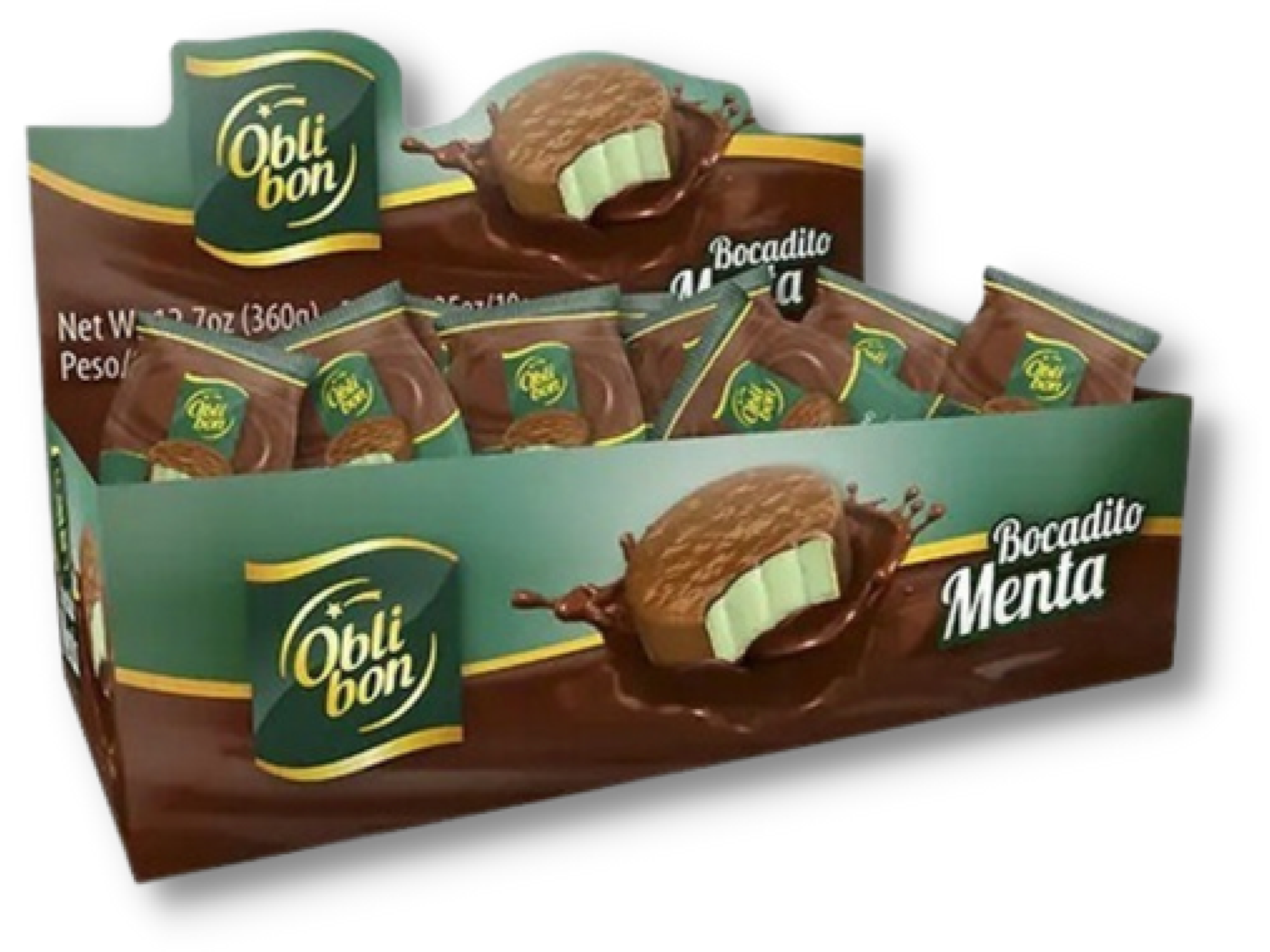 CHOC. BOC. OBLIBON MENTA 12x36u