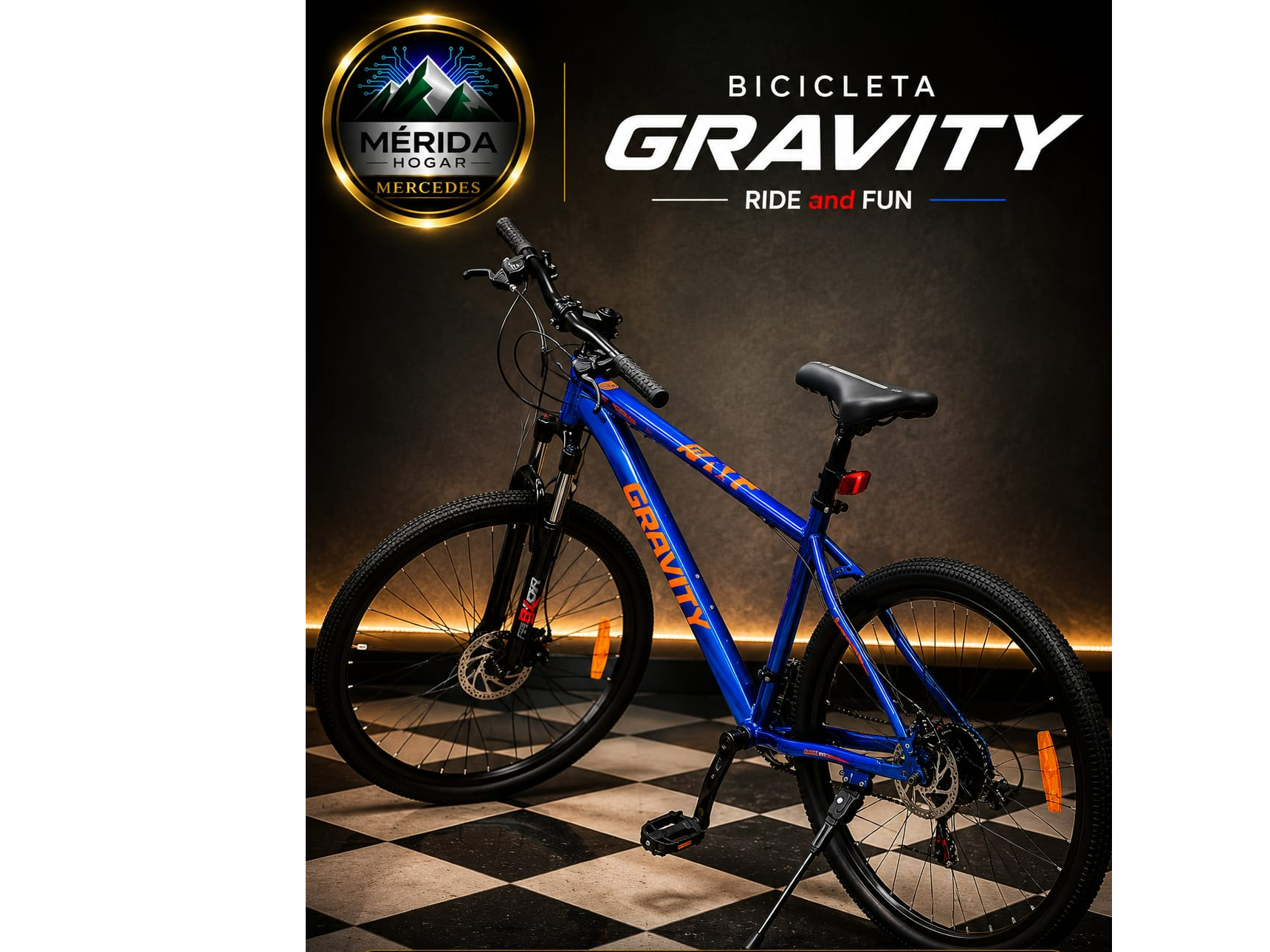 Bicicleta Gravity R26 Azul
