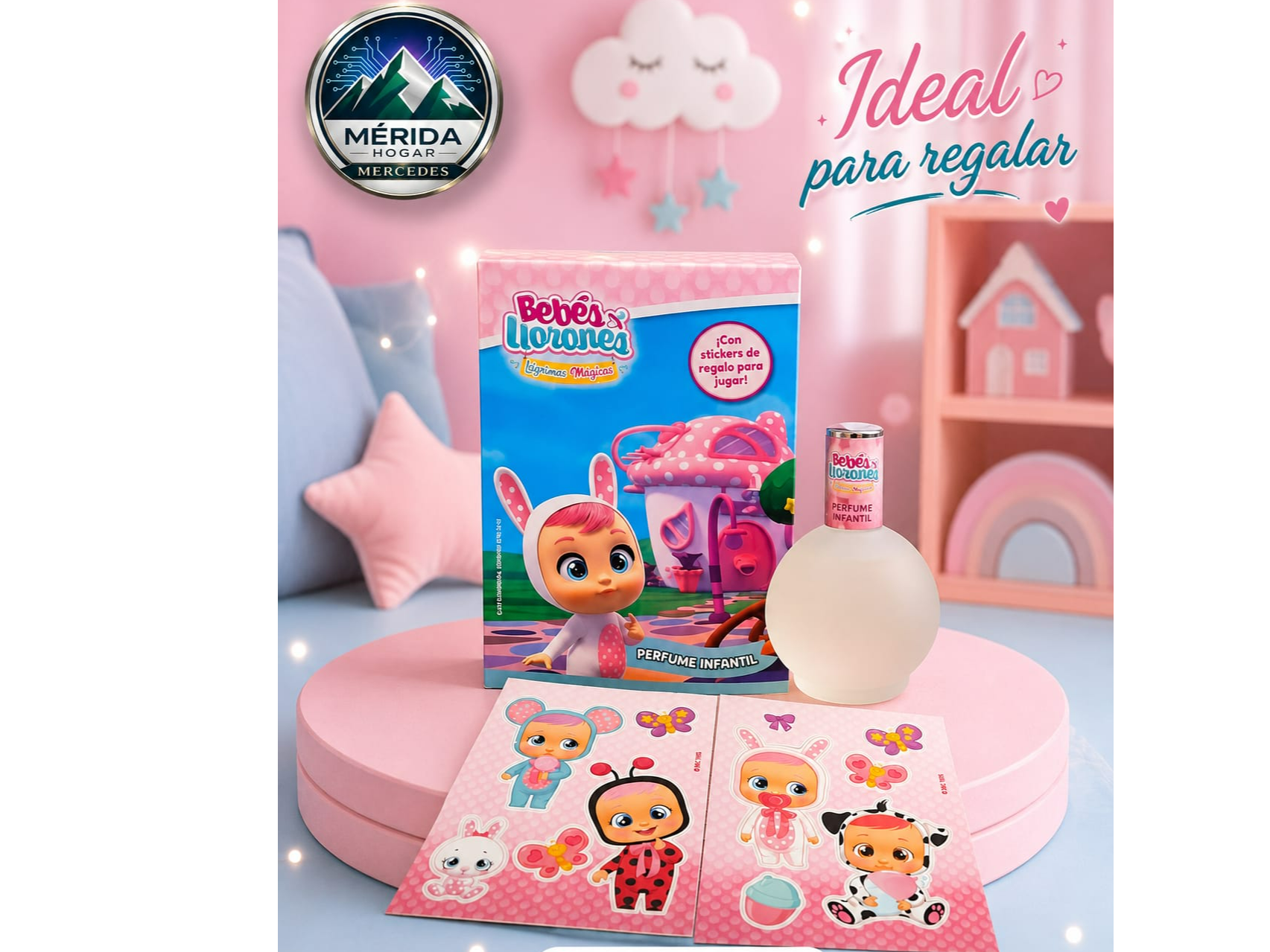 Perfume + Stikers Bebes Llorones 50ml