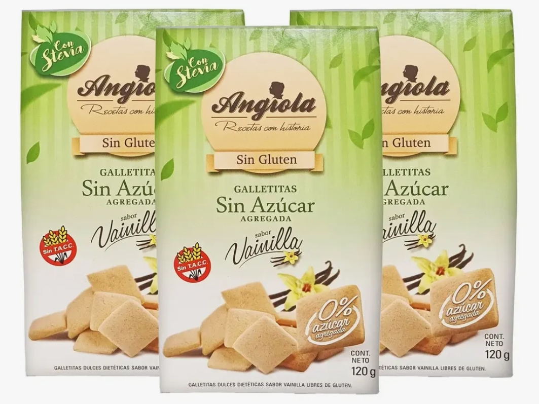 Galletas con stevia Angiola 130gr