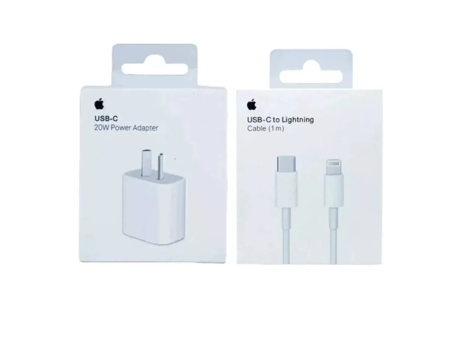 COMBO Transformador 20w + Cable tipo C o Lightning GENERICOS