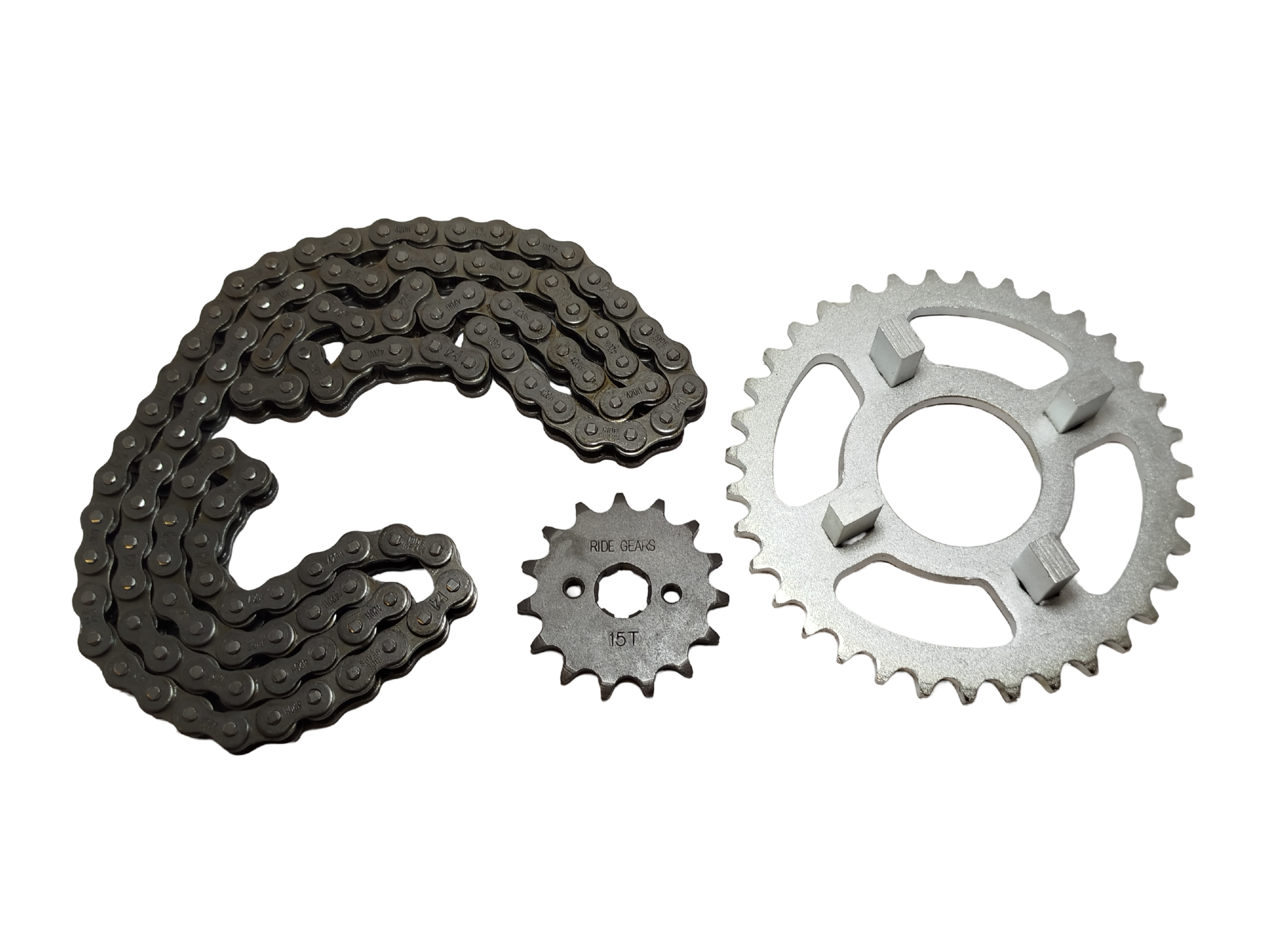 KIT CORONA, PIÑON Y CADENA HONDA DAX ST-70 35/15T 420H-112L RIDE GEARS