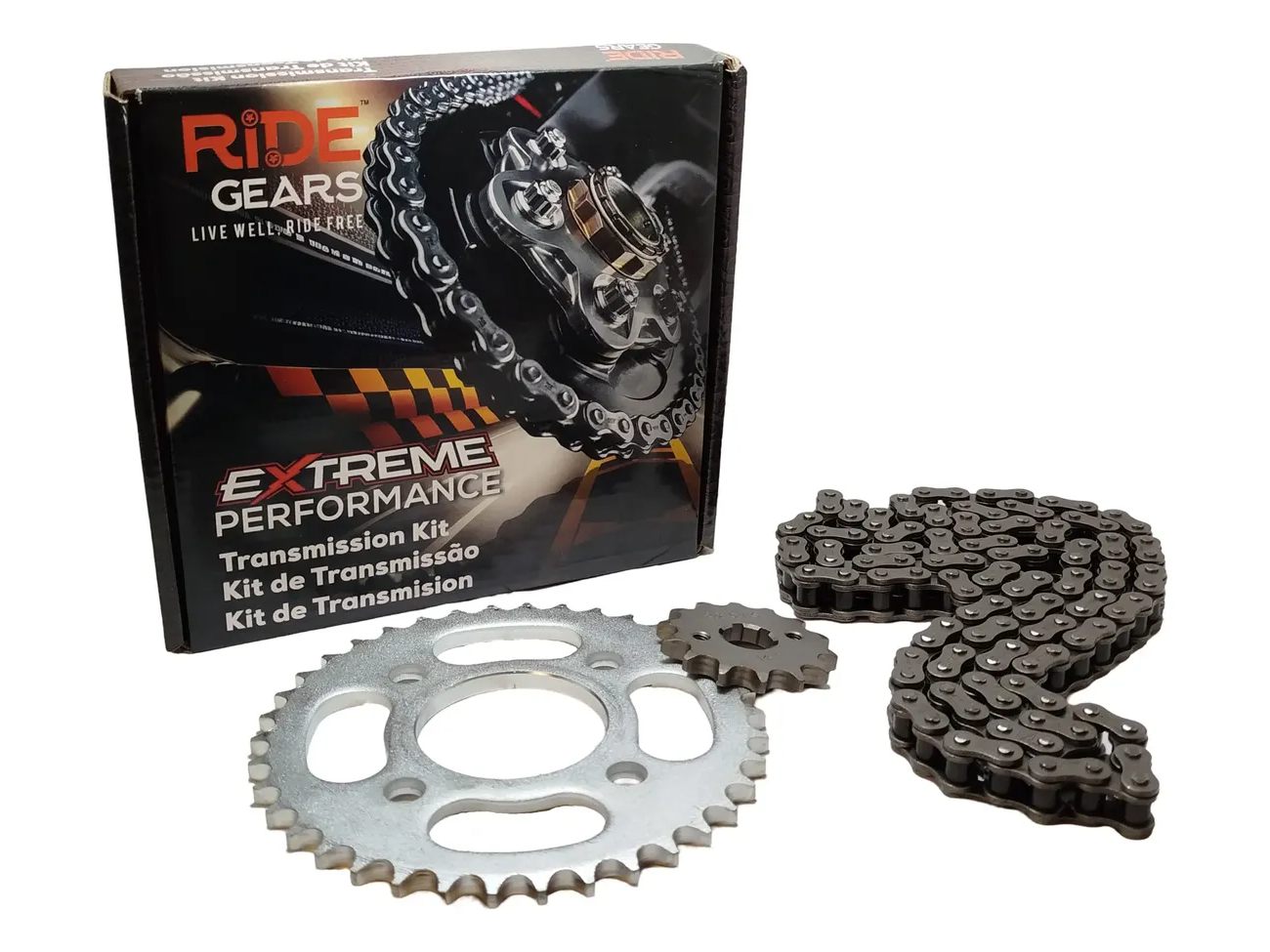 KIT CADENA, CORONA Y PIÑON RX150 14/38 428HX118L