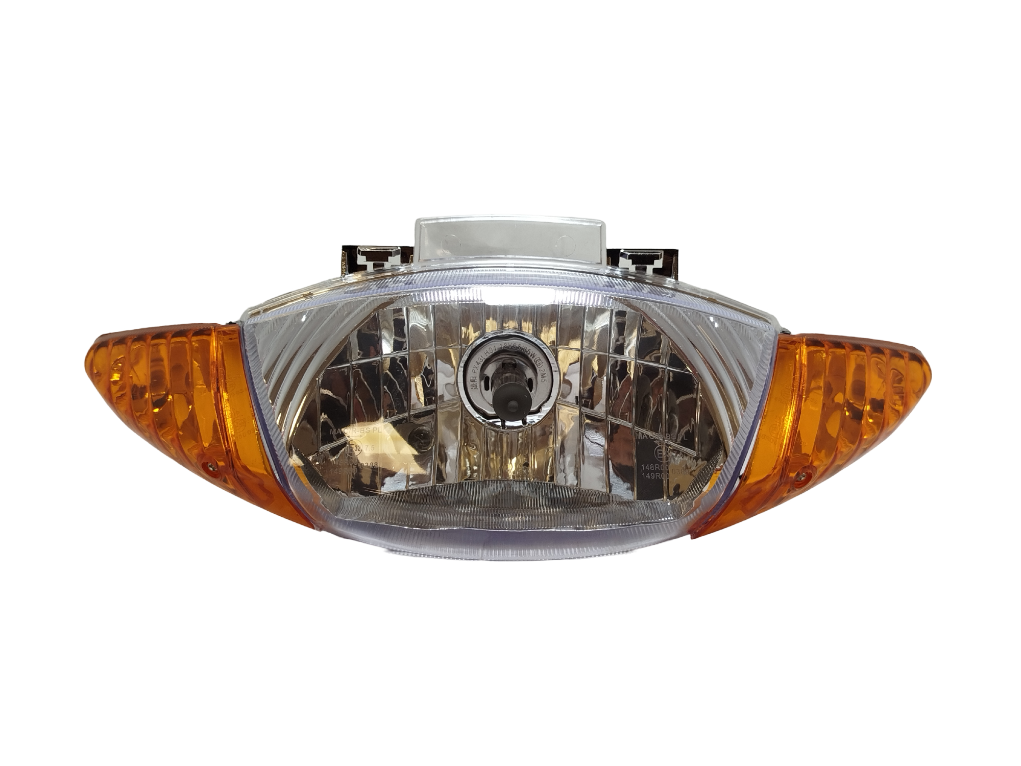 OPTICA DELANTERA GUERRERO TRIP 110 C/GIROS AMBAR IKENTA