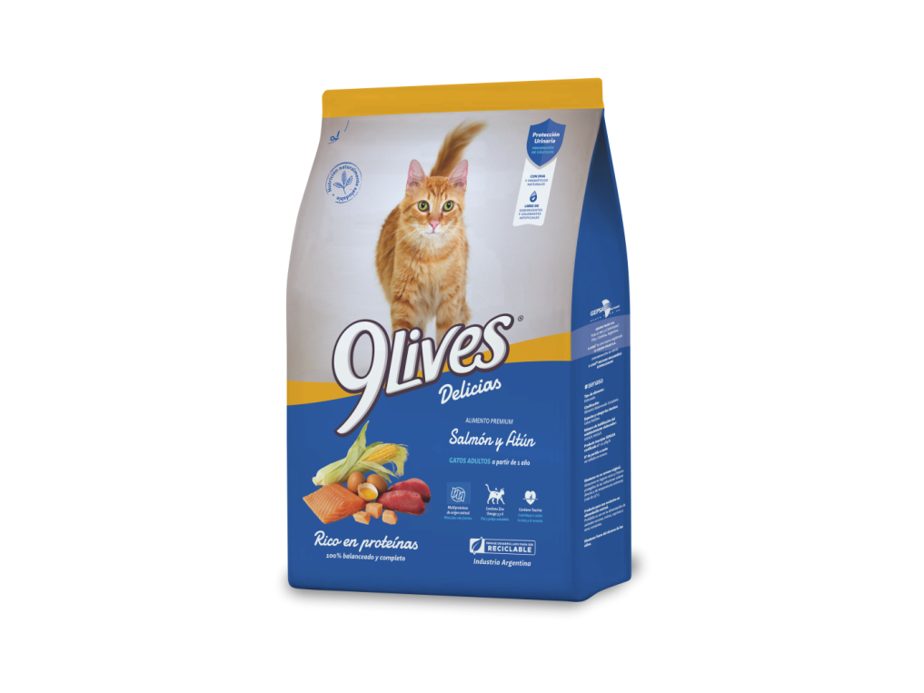 9 Lives gato adulto