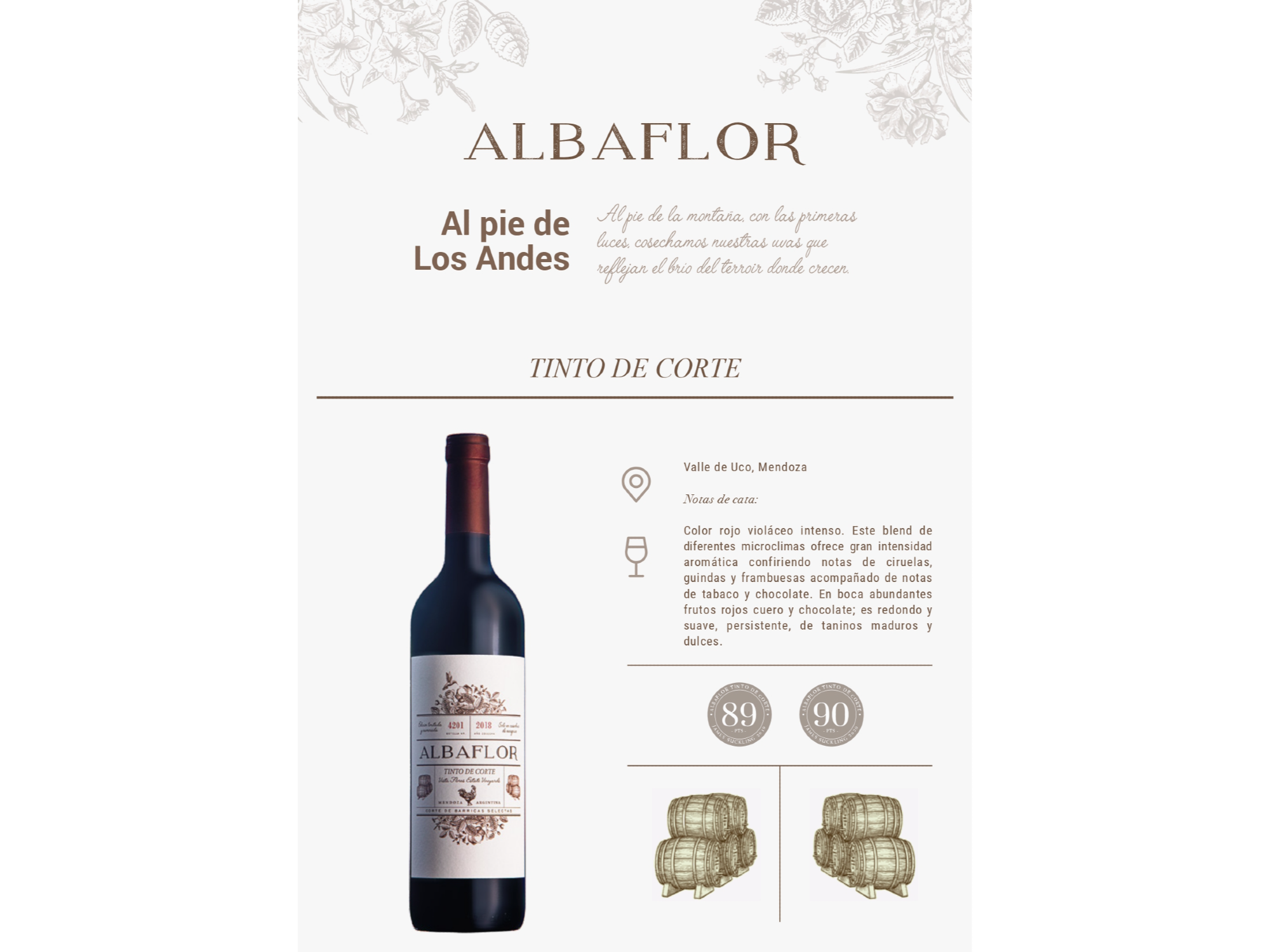 ALBAFLOR TINTO DE CORTE - BARRICAS SELECTAS