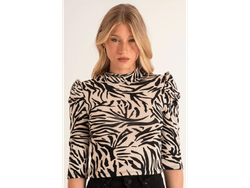 REMERA LANILLA ESTAMPADA