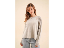 SWEATER CAMELIA CON TACHAS