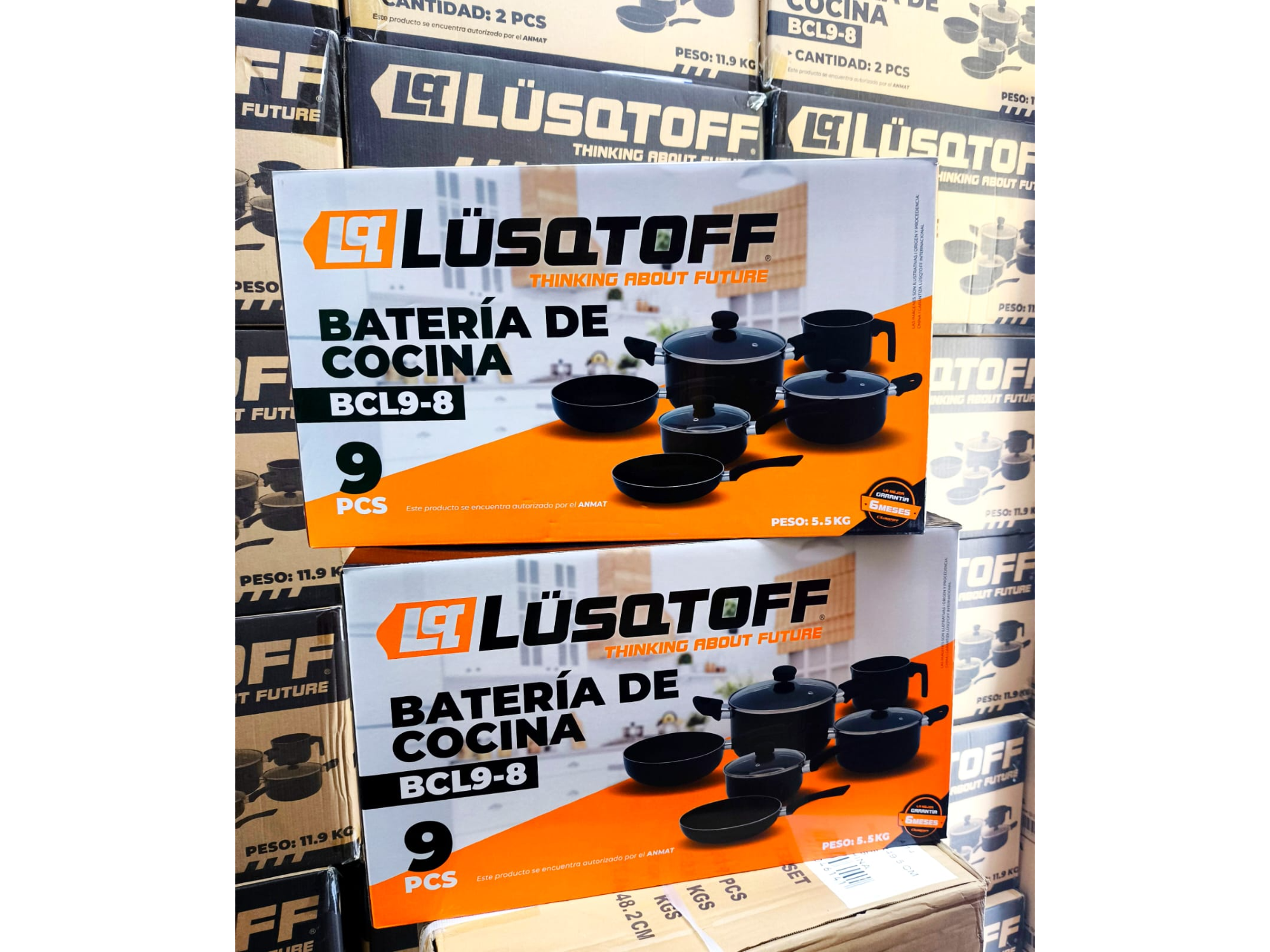 BATERÍA DE COCINA LUSQTOFF 9 PIEZAS - BCL9-8 de Thimax Store