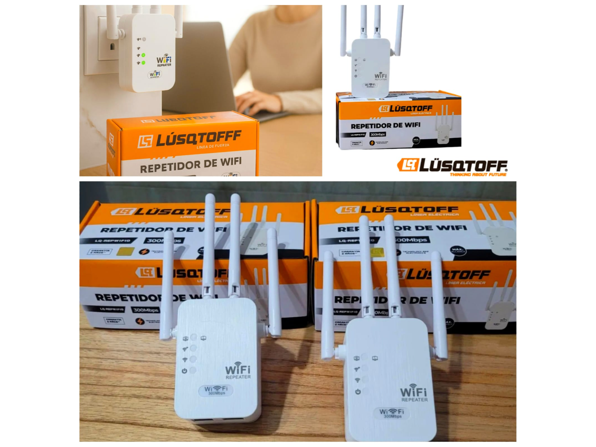 REPETIDOR DE WIFI LUSQTOFF MODELO LQ-REPWIFI0 de Thimax Store