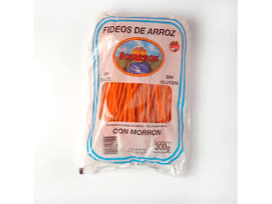 Fideos de Arroz Sabor Morrón 300 Grs Soyarroz