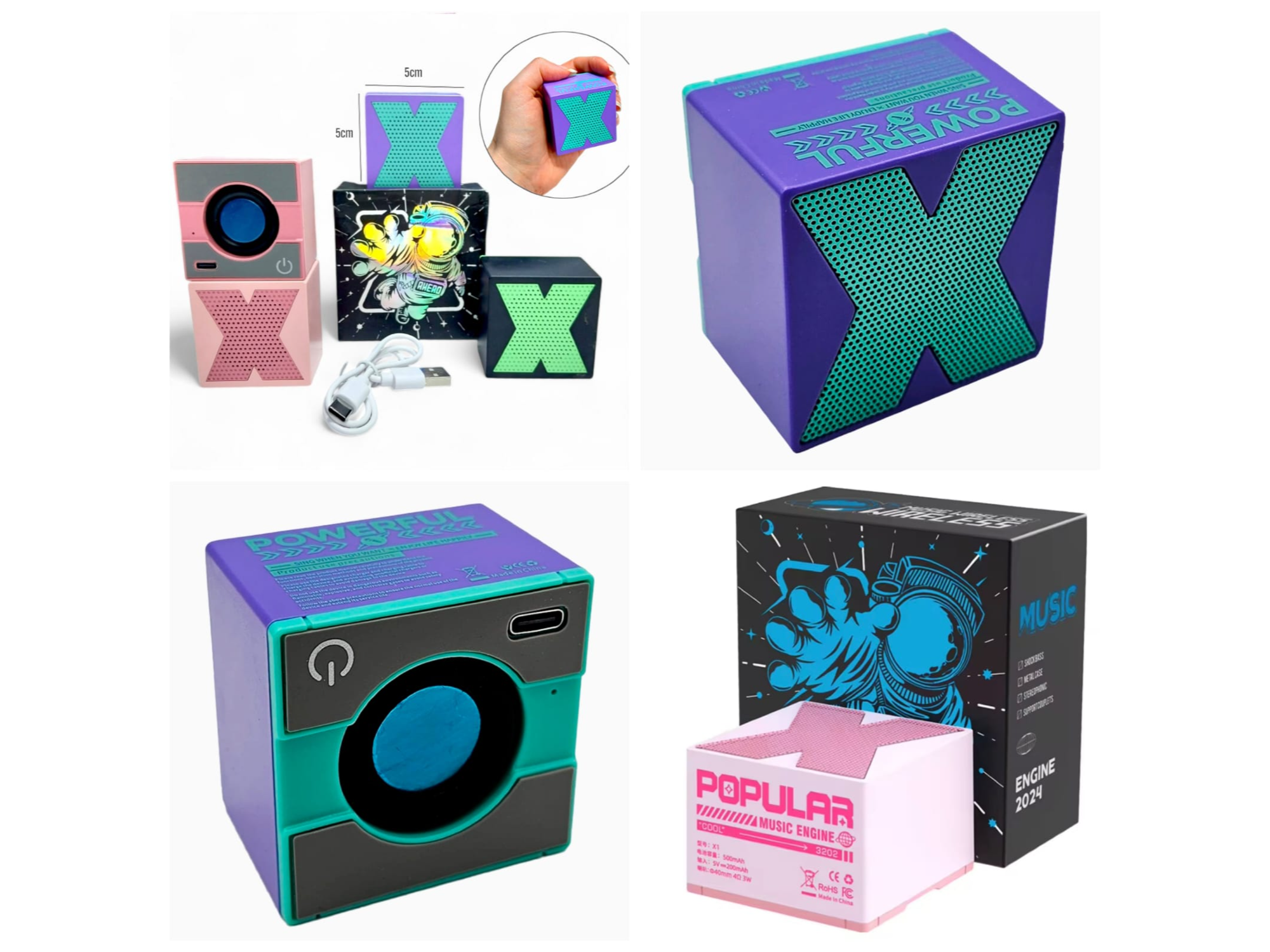MINI PARLANTE "X" POWERFUL INCREIBLE SONIDO