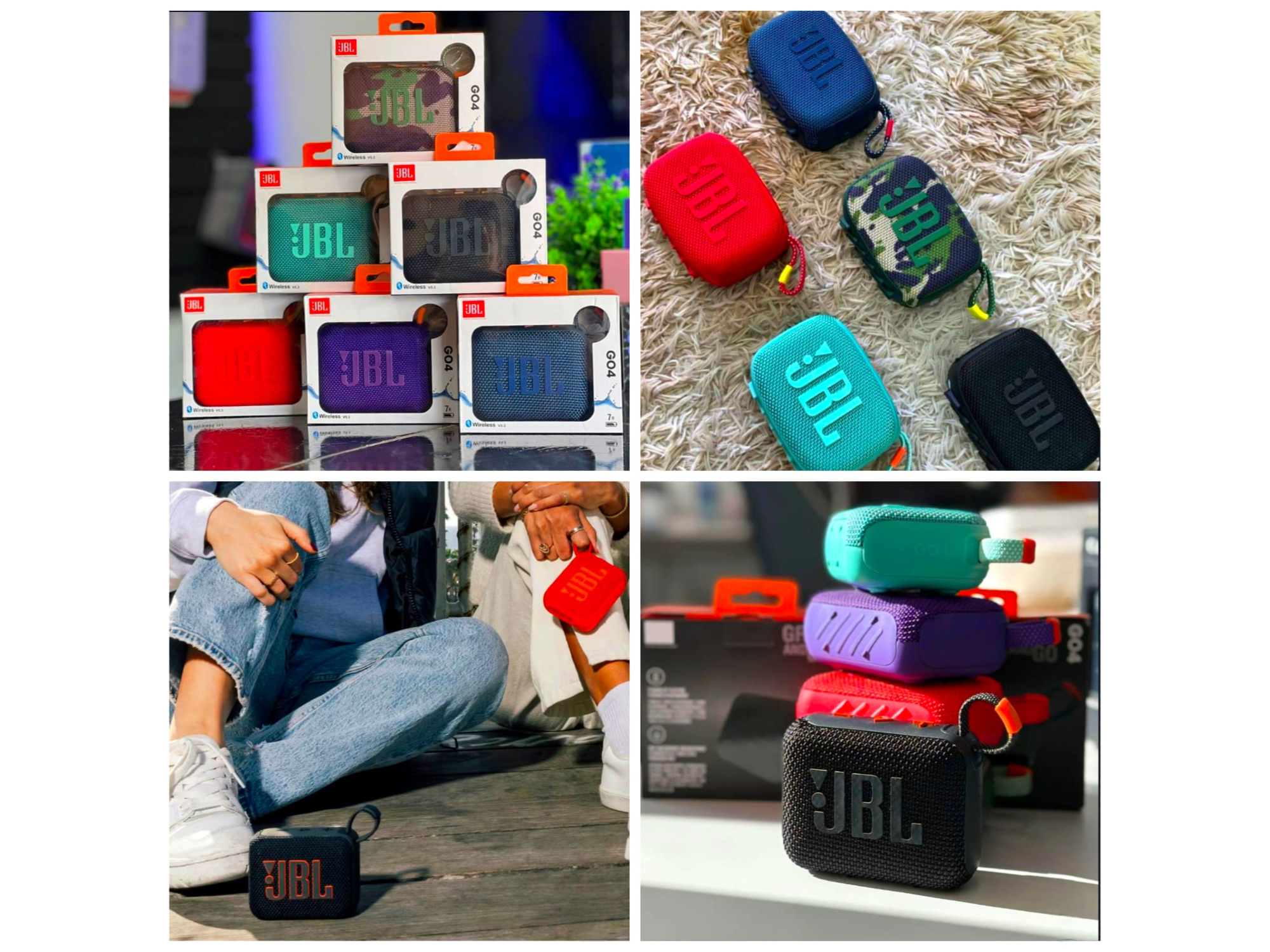 PARLANTE JBL GO4  WIRELESS V5.1 - 5 HORAS PLAYTIME