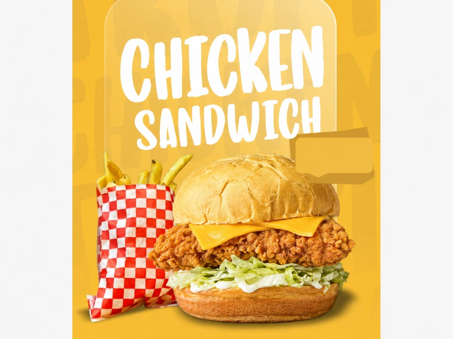 Chicken sandwich + gaseosa