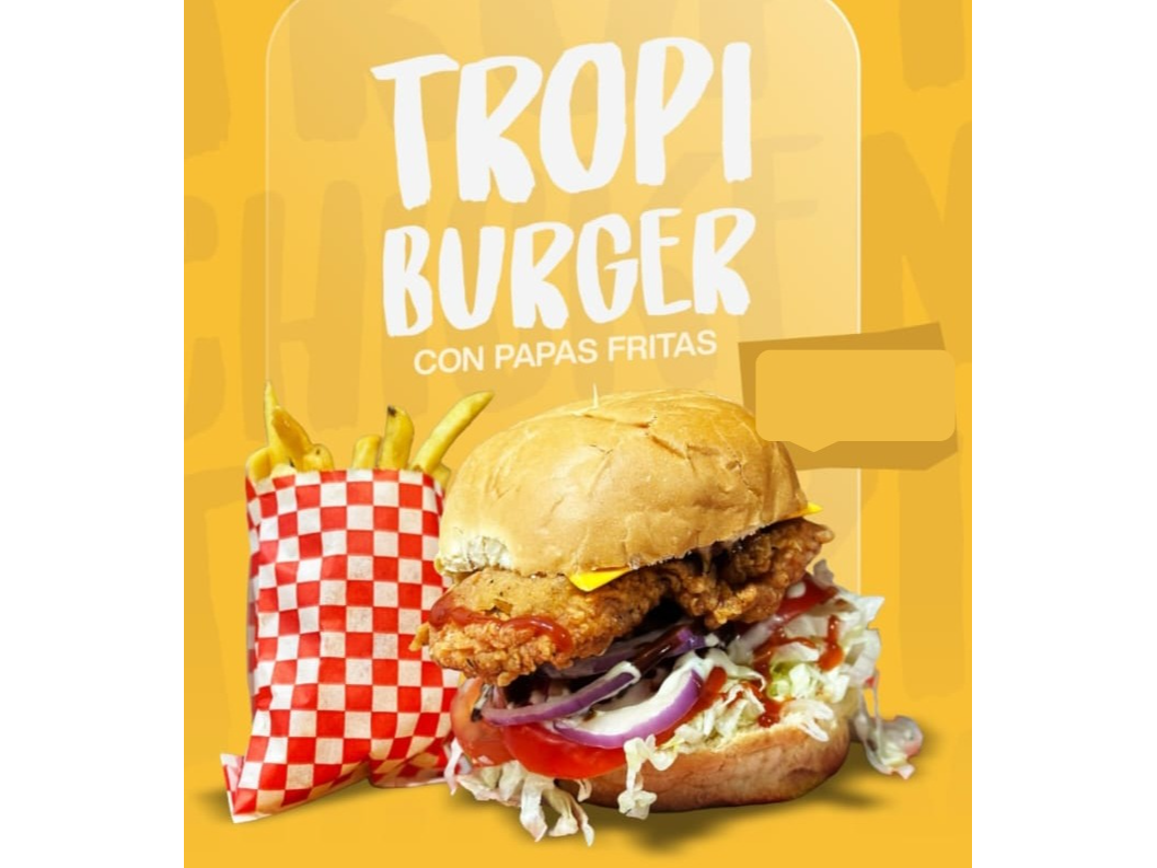 Tropiburguer + gaseosa