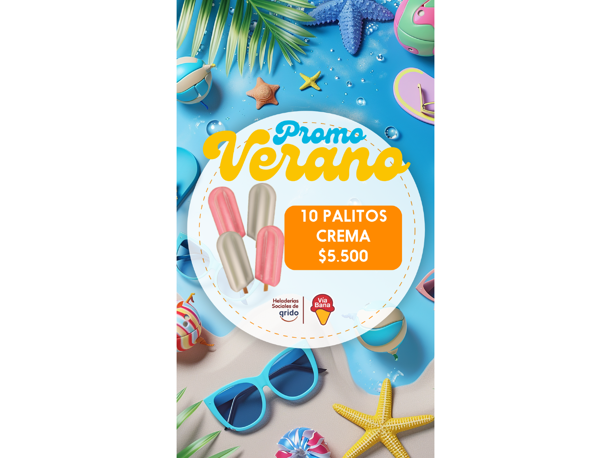 palitos de crema x 10