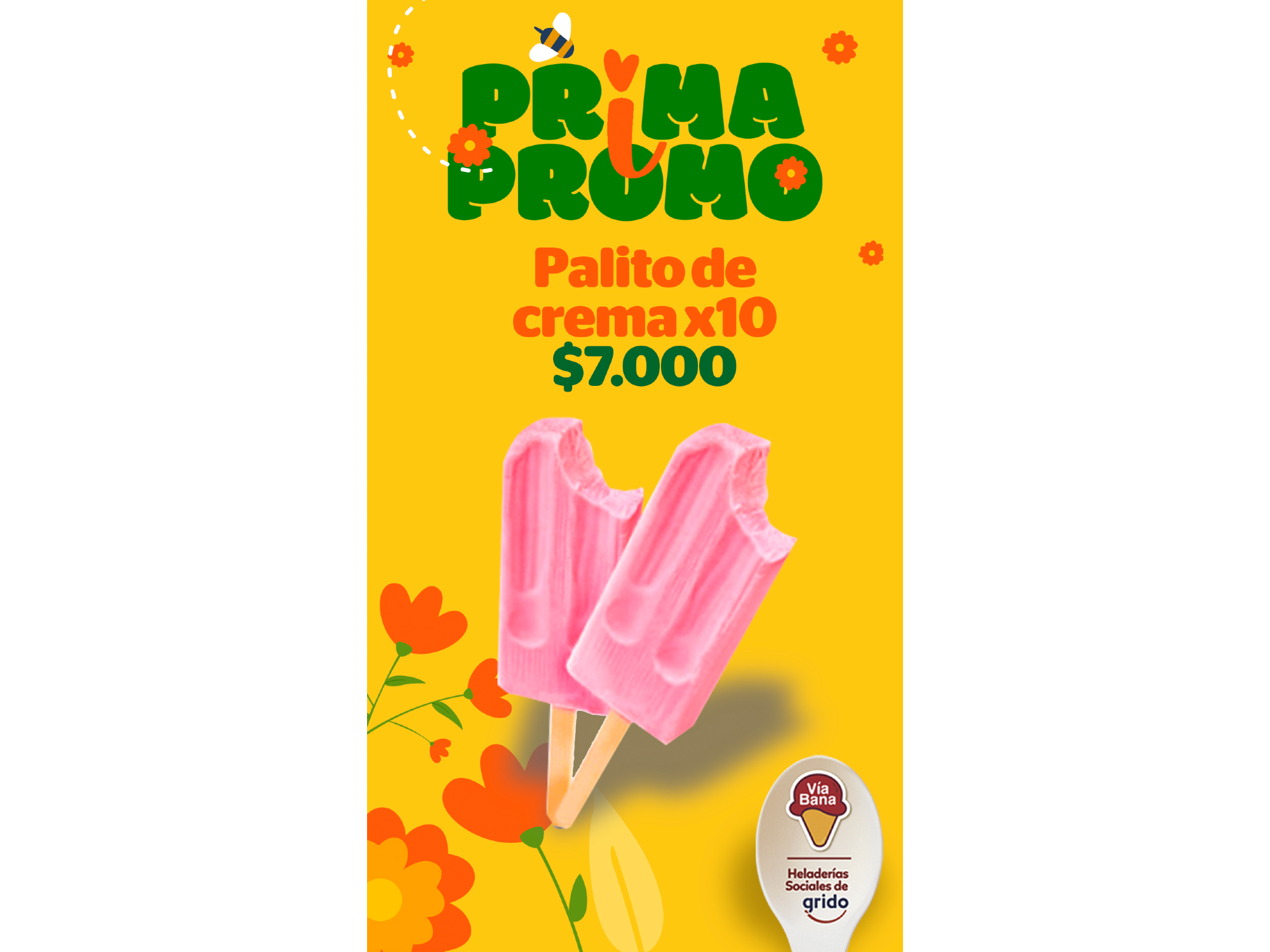 Palito de crema x 10