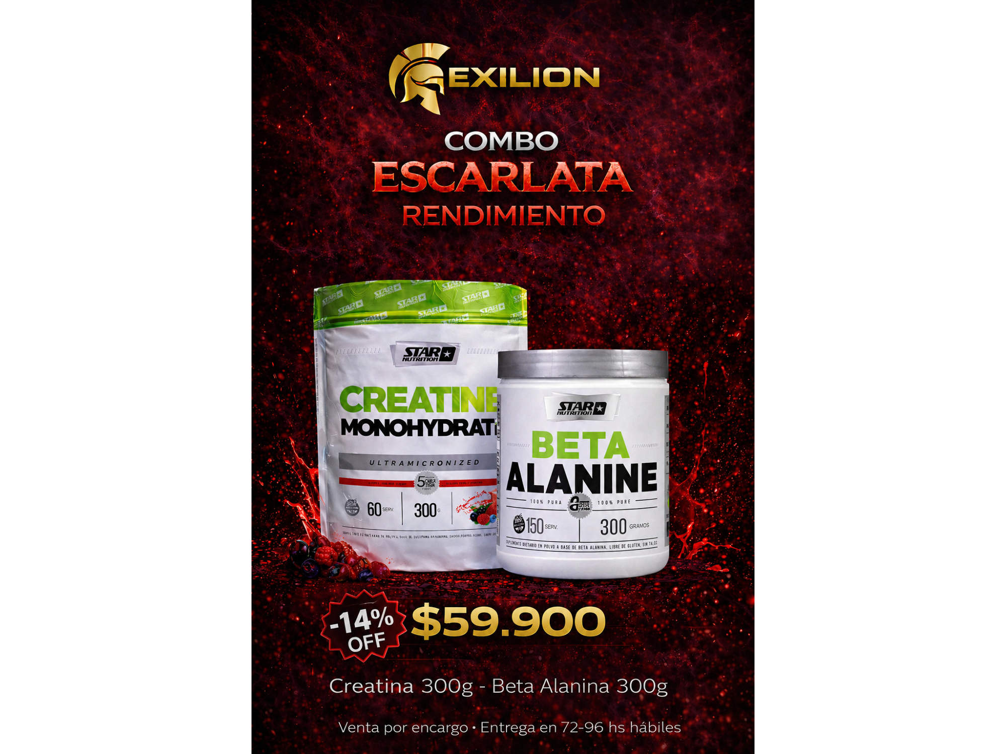 Combo Escarlata Rendimiento