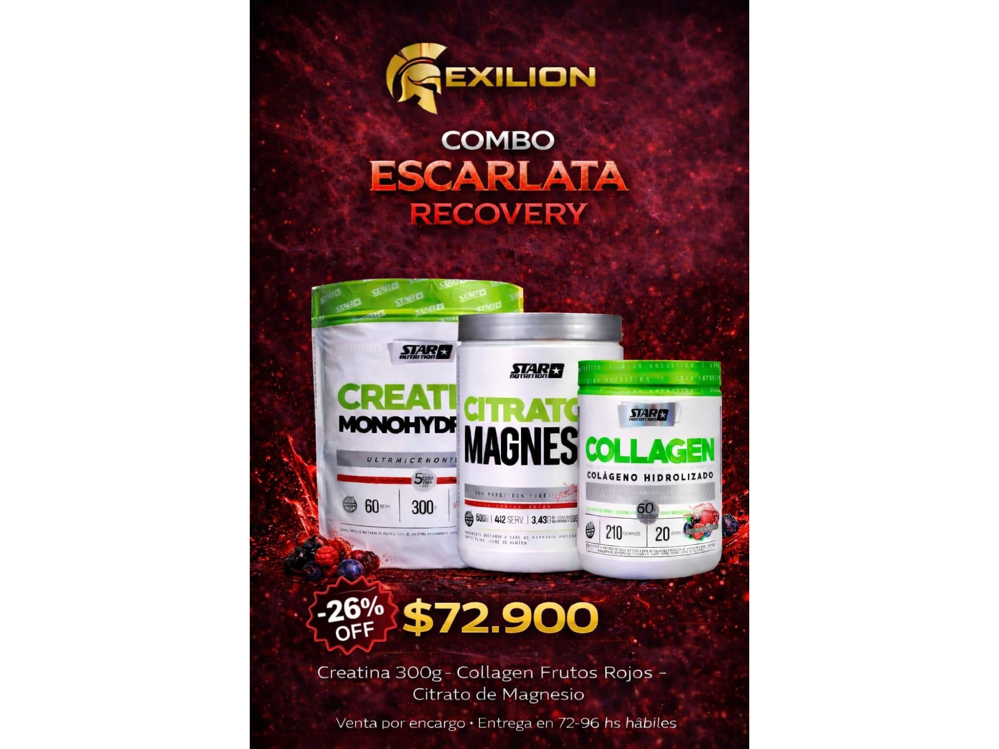 Combo Escarlata Recovery