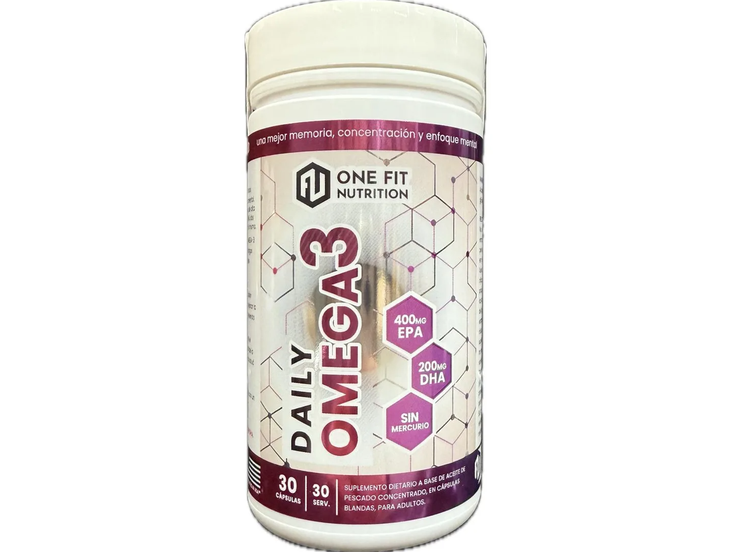 Daily Omega 3 One Fit 30 Capsulas Aceite De Pescado Sin Sabor