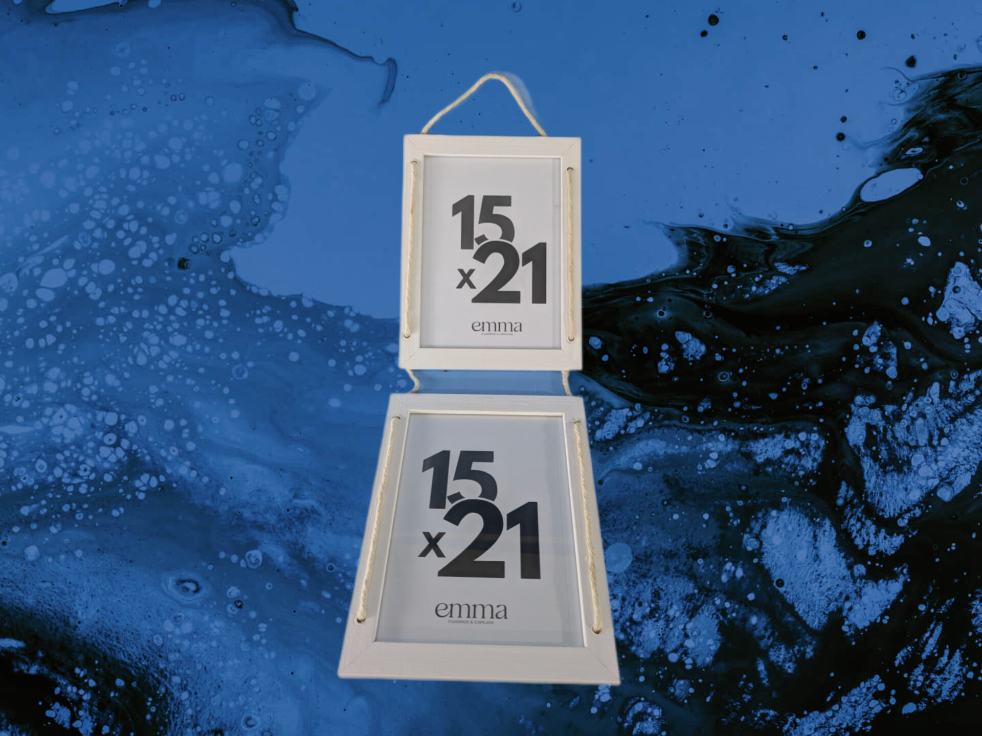 Colgante doble 15x21