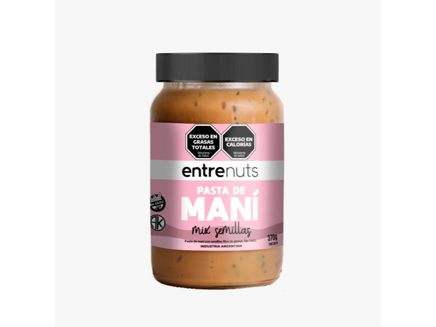 pasta de mani mix semillas 370g - entrenuts