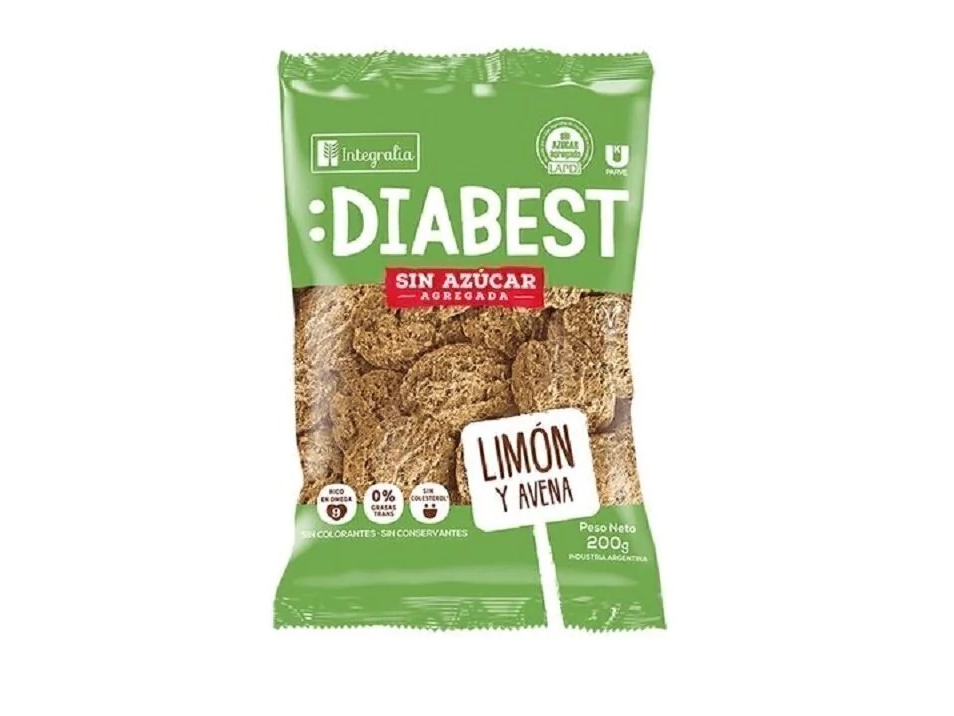 limón y avena 200g -diabest