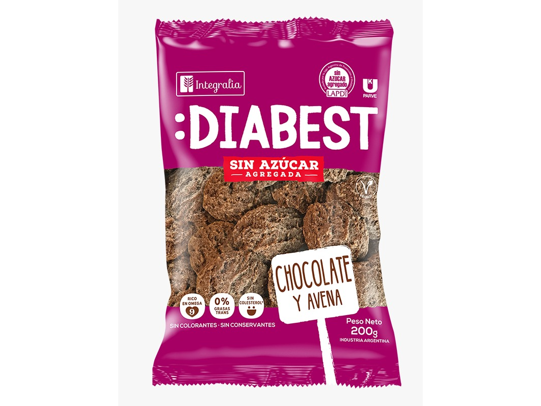 chocolate y avena 200g -diabest