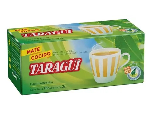 mate cocido taragui 25u