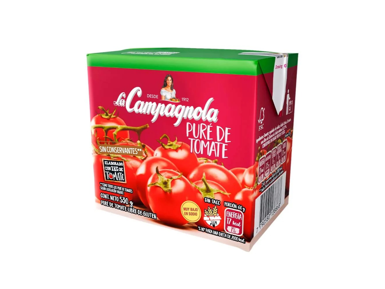 pure de tomate - la campagnola