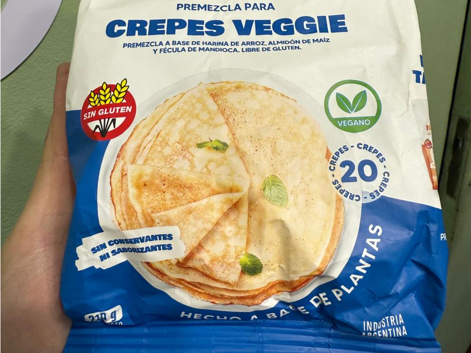 crepes veggie 200g - natural pop