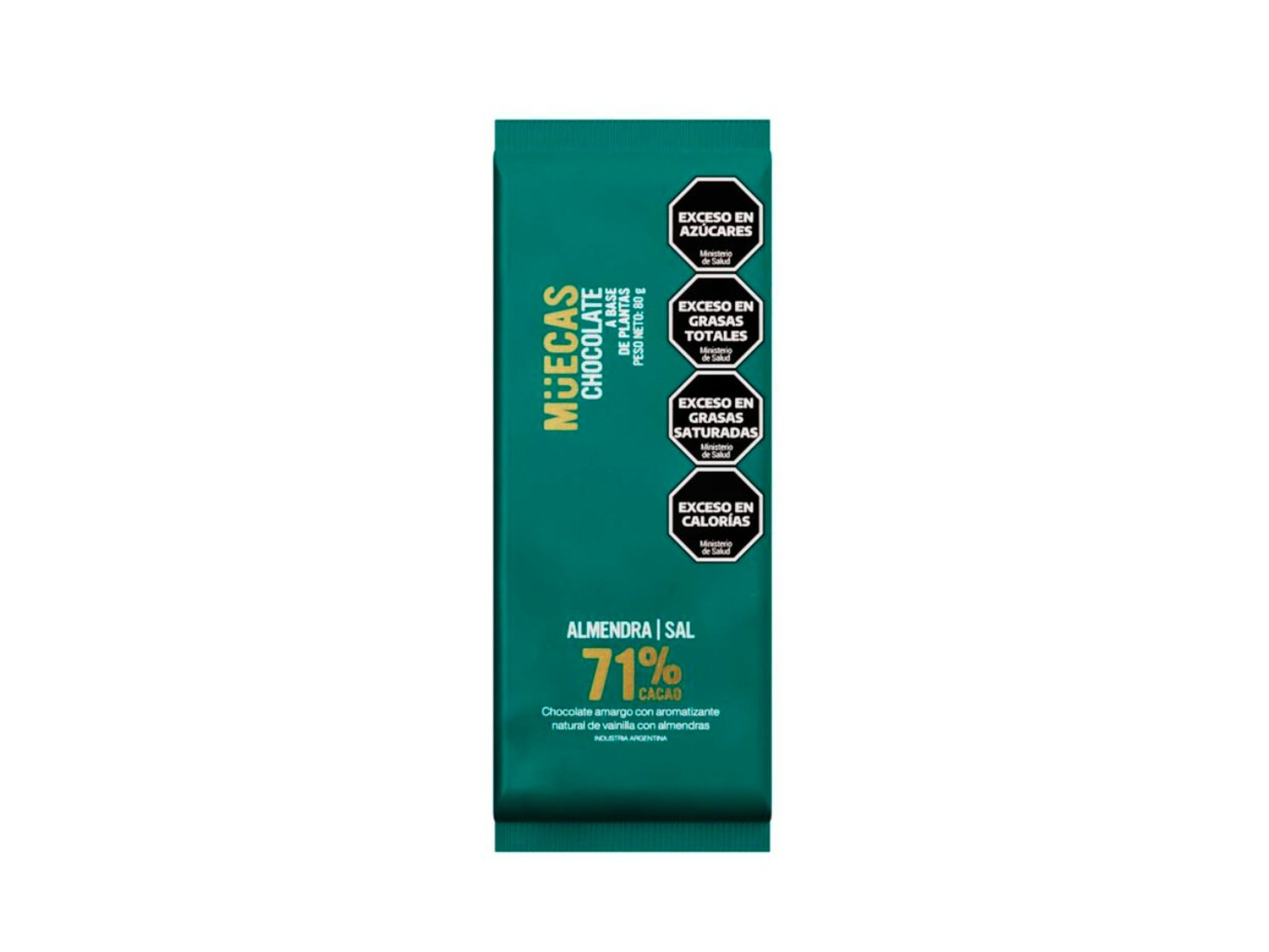 chocolate de almendras 80g