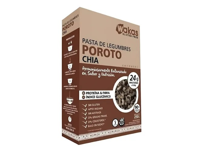 fusilli - poroto, alubia y chia 250g