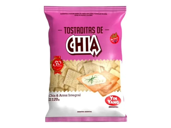 tostaditas de chia x120g