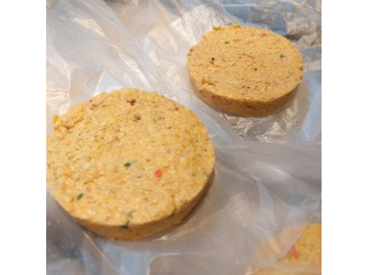 medallones de garbanzo con calabaza