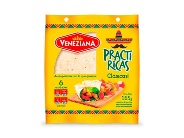 tortillas mexicanas 165gr- veneziana