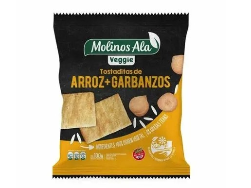 tostadas de arroz y garbanzos x100g