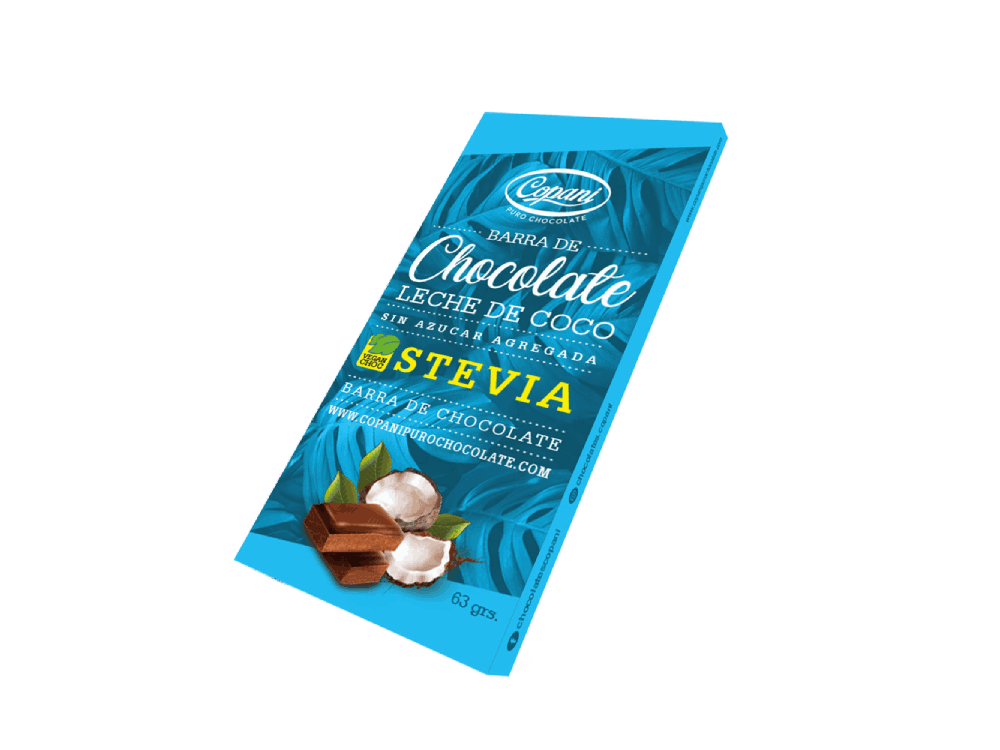con leche de coco y stevia - copani