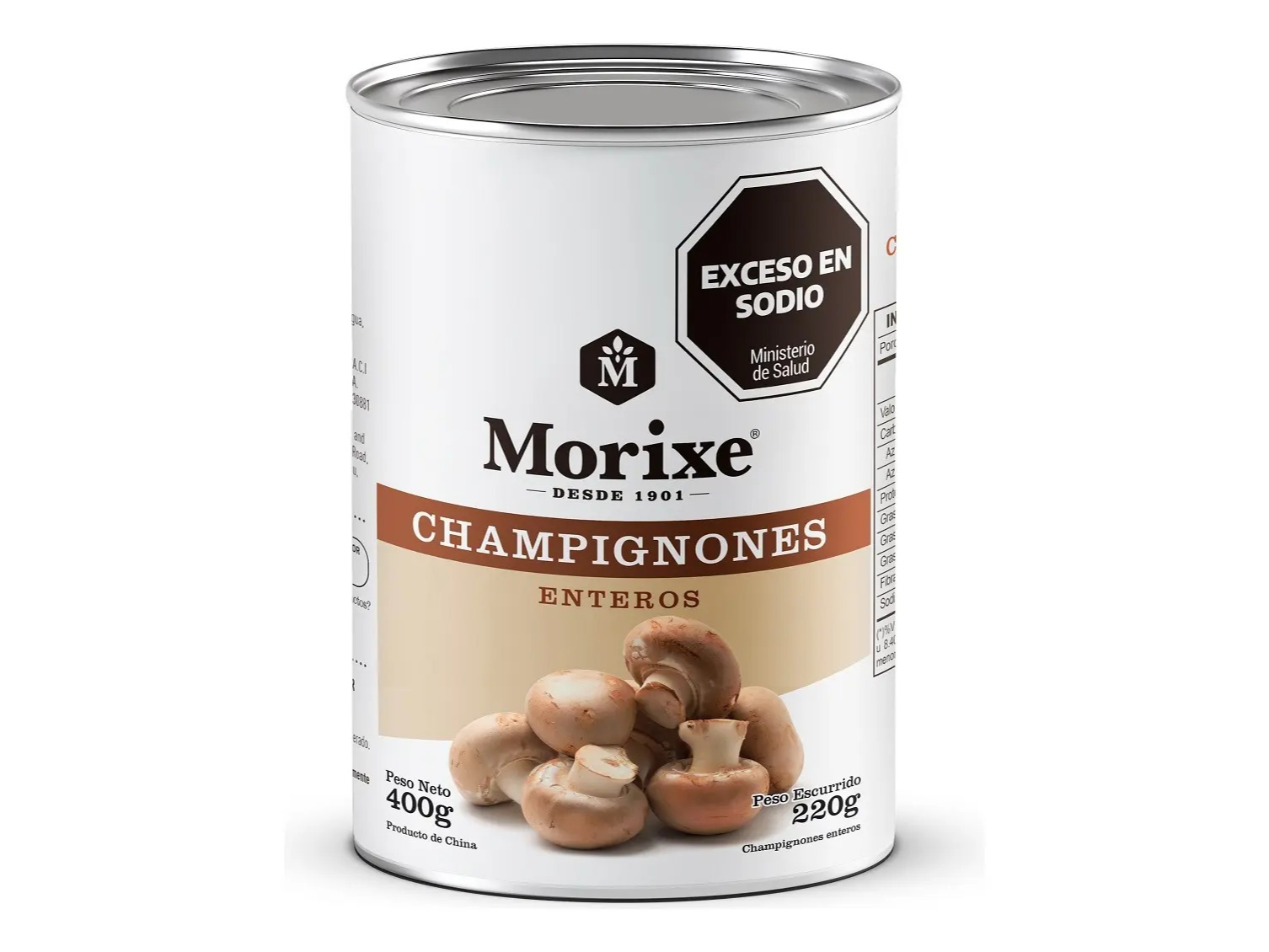 lata de champignones 400g