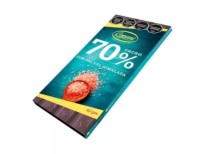 chocolate 70% con sal himalaya- copani