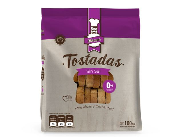 tostadas sin sal 200g - fermar