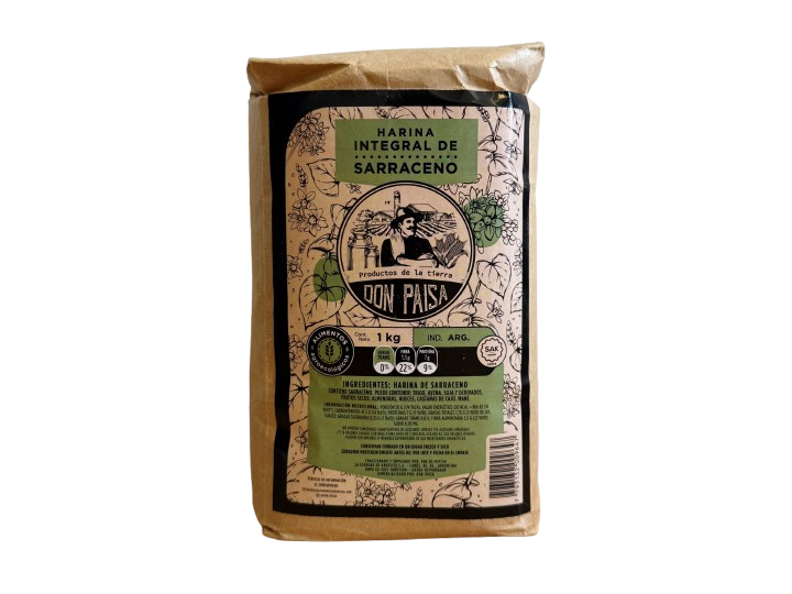 Harina Integral de Sarraceno Agroecologica Don Paisa