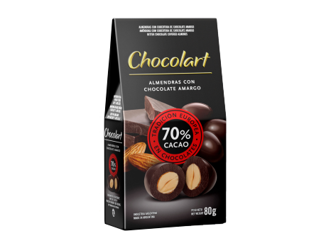 Almendras c/ chocolate al 70%