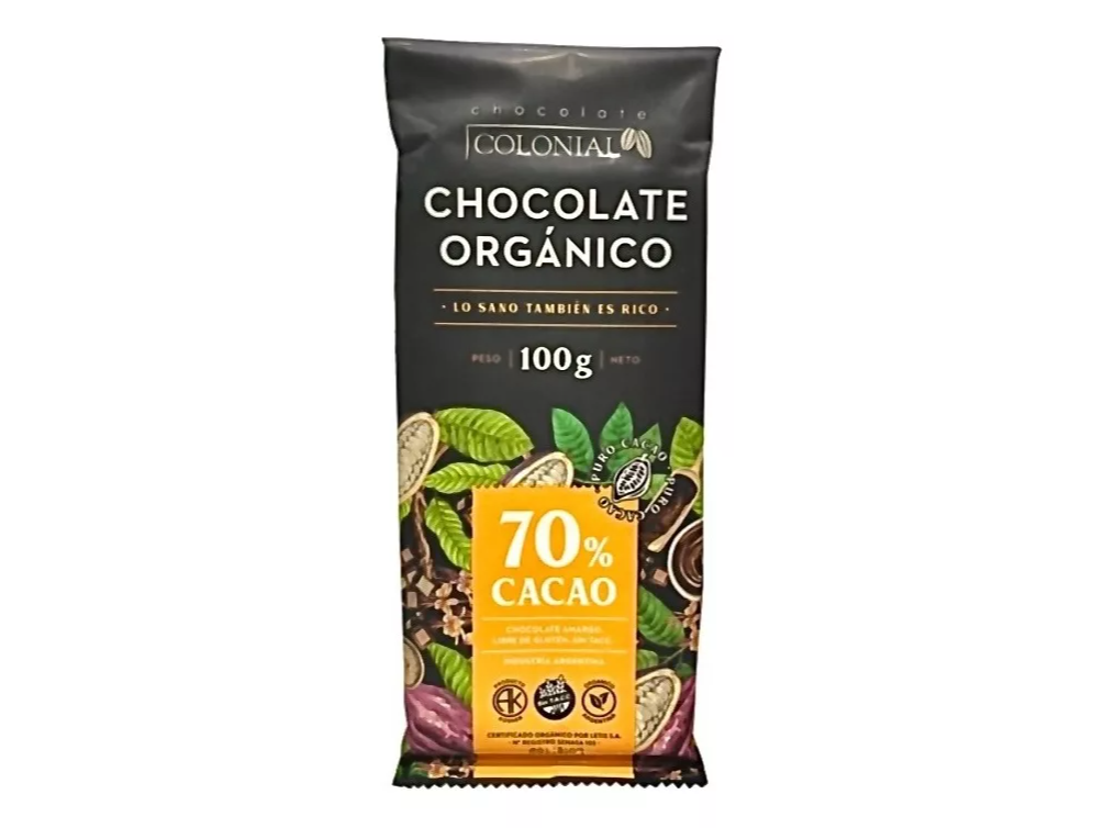 Chocolate al 70% Amargo Orgánico