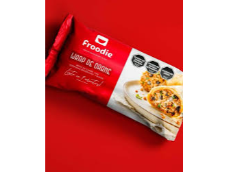 Wrap de carne desmechada y cheddar