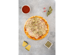 Pizza mozzarella y jamón SIN TACC
