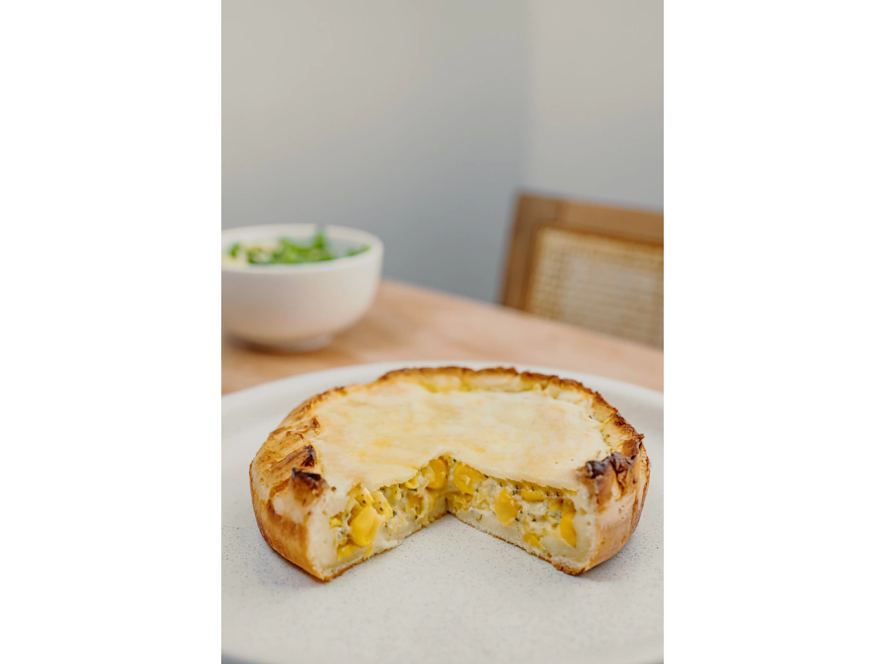 Tarta de choclo y crema Individual